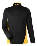 Harriton M786 Men's Flash Snag Protection Plus IL  in Black/ sunray yellow