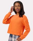 Boxercraft BW5102 Women's Cropped Boxy Long Sleeve in Orange