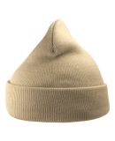 Atlantis Headwear WIND Sustainable 12" Knit Beanie in Beige
