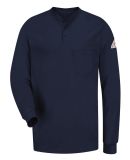 Bulwark SEL2T Men's Tall Long Sleeve Tagless Henle in Navy