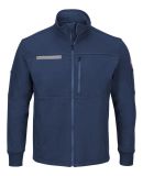 Bulwark SEZ2T Men's Tall Zip Front Fleece Jacket-C in Navy