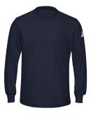 Bulwark SMT8T Men's Tall Long Sleeve Lightweight T in Navy