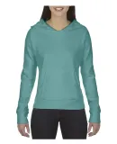 1595 Comfort Colors - Pigment-Dyed Ladies' Frayed  Seafoam