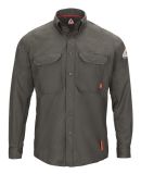Bulwark QS50T Men's Tall iQ Series® Long Sleeve C in Dark grey