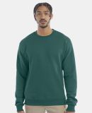 S600 Champion Logo Double Dry Crewneck Pullover sw in Emerald green