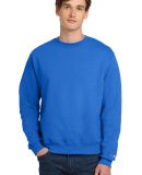 S600 Champion Logo Double Dry Crewneck Pullover sw in Royal blue