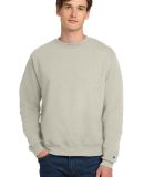 S600 Champion Logo Double Dry Crewneck Pullover sw in Sand