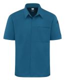 Chef Designs 502M Poplin Airflow Cook Shirt with O in Teal