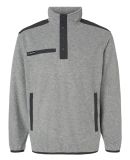DRI DUCK 7353 Men's Ranger Melange Fleece Pullover in Platnum/ charcal