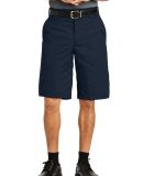 Red Kap PT26 Men's Plain Front Shorts in Navy