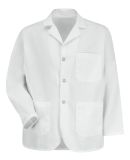 Red Kap 4010 Unisex North Collar Lapel Counter Coa in White