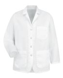 Red Kap KP11 Unisex Lapel Counter Coat in White