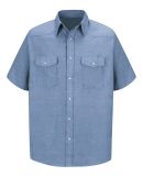Red Kap SC24T Men's Tall Deluxe Western Style Shor in Light blue