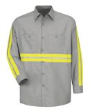 Red Kap SP14E Men's Industrial Enhanced-Visibility in Light grey