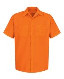 Red Kap SS24T Men's Tall Enhanced Visibility Short in For. orange
