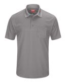 Red Kap SK98 Men's Performance Knit Pocket Polo in Grey