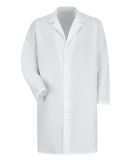 Red Kap KP38 Unisex Lab Coat with Gripper in White