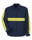 Red Kap JT50EN Men's Enhanced Visibility Perma-Lin in Navy