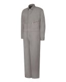 Red Kap CC18EXT Men's Extended Sizes Zip-Front Cot in Grey