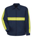 Red Kap JT50ENT Men's Tall Enhanced Visibility Per in Navy