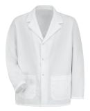 Red Kap KP16 Unisex Specialized Lapel Counter Coat in White