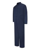 Red Kap CC14T Men's Tall Snap-Front Cotton Coveral in Navy