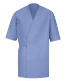 Red Kap WP18 Men's Collarless Poplin Butcher Wrap in Light blue