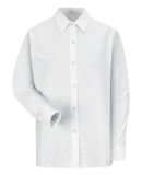 Red Kap SP15 Women's Long Sleeve Specialized Pocke in White
