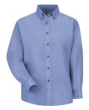 Red Kap SP91 Women's Poplin Dress Shirt in Light blue