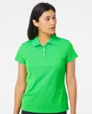 A131 adidas Golf Ladies’ ClimaLite® Piqué Shor Solar Lime/ White