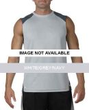 M2001 All Sport Sleeveless Tee white/grey/navy
