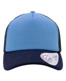 Infinity Hers ROSIE Women's Foam Trucker Cap in Light blue/ navy/ navy/ graffiti