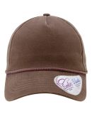 Infinity Hers MAYA Women's Washed 5-Panel Rope Cap in Chocolate/ fawn