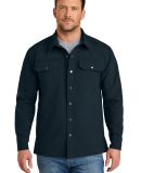Cornerstone CSJ73 CornerStone Soft Shell Shirt Jac in Navy