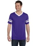 Augusta Sportswear 360 Two Sleeve Stripe Jersey in Purple/ white