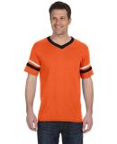 Augusta Sportswear 360 Two Sleeve Stripe Jersey in Orange/ black/ white