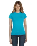 379 Anvil Semi-Sheer Ring Spun Tee in Caribbean blue