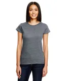 379 Anvil Semi-Sheer Ring Spun Tee in Heather drk grey