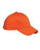 BX020 Big Accessories 6-Panel Structured Twill Cap in Orange