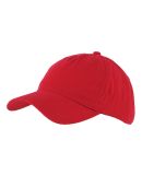 Big Accessories BX008 Brushed Twill Unstructured D in Red