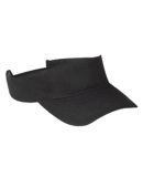 BX006 Big Accessories Cotton Twill Visor in Black