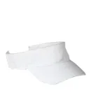 BX006 Big Accessories Cotton Twill Visor WHITE