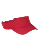 BX006 Big Accessories Cotton Twill Visor RED