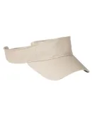 BX006 Big Accessories Cotton Twill Visor STONE