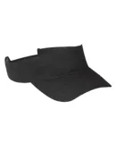 BX006 Big Accessories Cotton Twill Visor BLACK