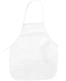 APR51 Big Accessories Two-Pocket 24" Apron WHITE