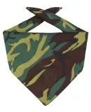 BA001 Big Accessories Solid Bandana FOREST CAMO