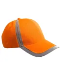 BX023 Big Accessories Reflective Accent Safety Cap BRIGHT ORANGE