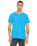 BELLA+CANVAS 3650 Mens Poly-Cotton T-Shirt in Neon blue