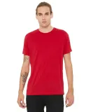 BELLA+CANVAS 3650 Mens Poly-Cotton T-Shirt in Red